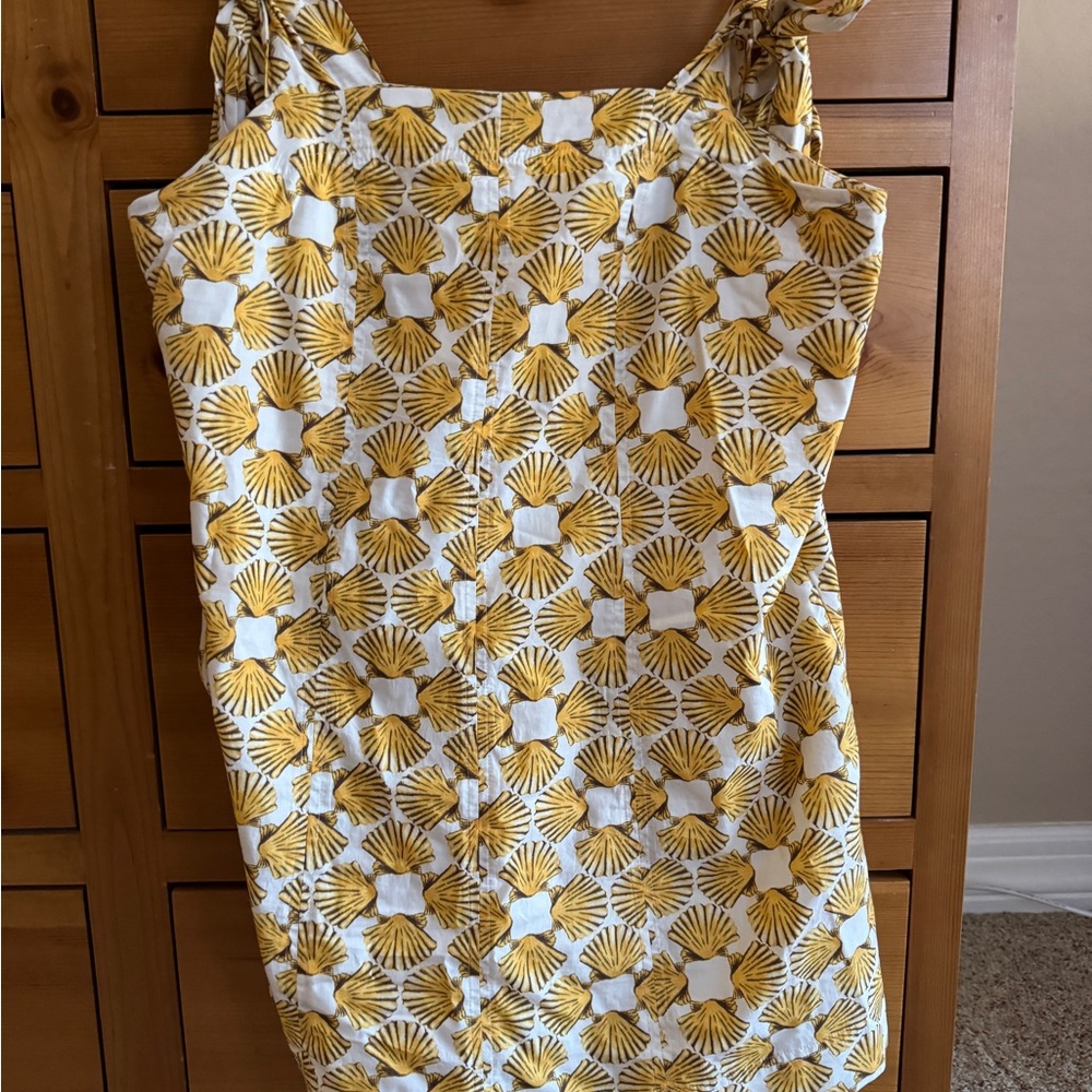 Maeve Yellow and White Mini Dress